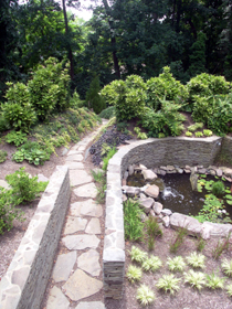 The path to the bike trail